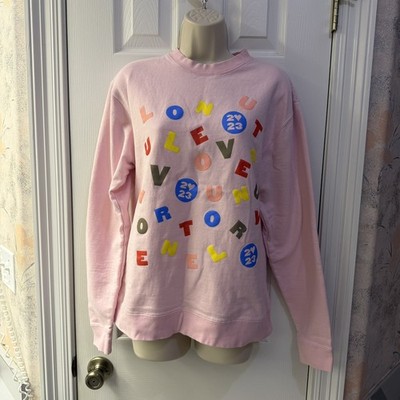 Harry Styles Love on Tour 2023 Light Baby Pink Crewneck Letters Size Small