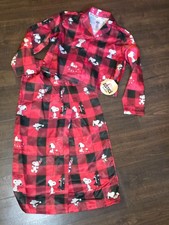 Peanuts Snoopy Holiday Red Girls 2 Piece Pajamas Set Size XS S 5 6 7 8 NWT
