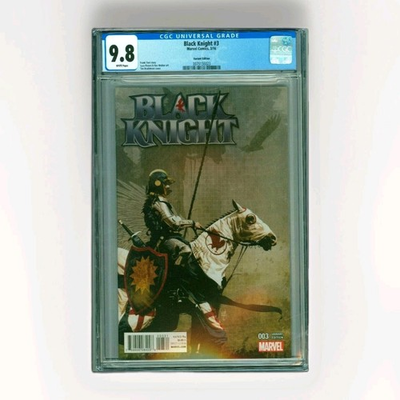 #ad #ad Black Knight #3 CGC 9.8 1:25 Tim Bradstreet Variant 1 Marvel Comics 2016 $179.99