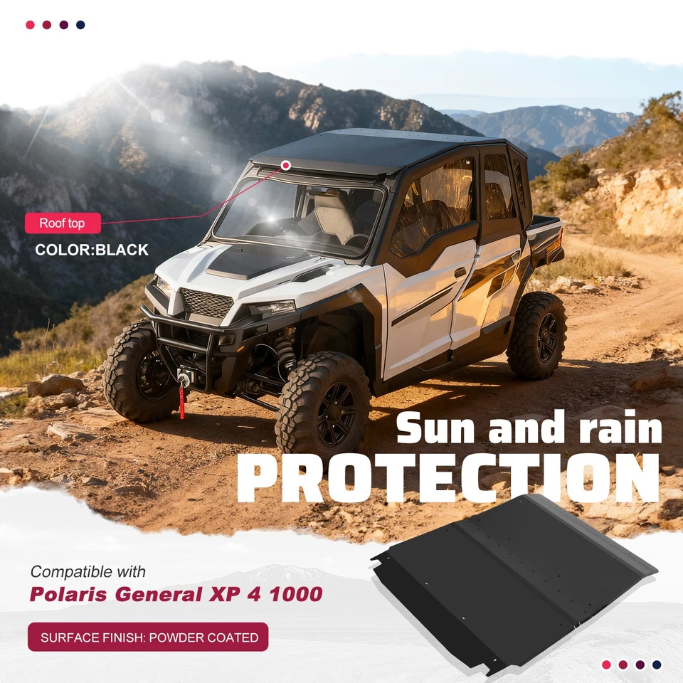 Hard Roof Top For Polaris General 4 1000 2017-2021/General XP 4 1000 2020-2021 Foto 2 de 4