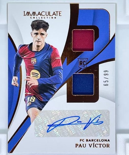 Pau Victor 2024-25 Panini Immaculate Collection Dual Swatch Auto 65/99 RC #DS-PV