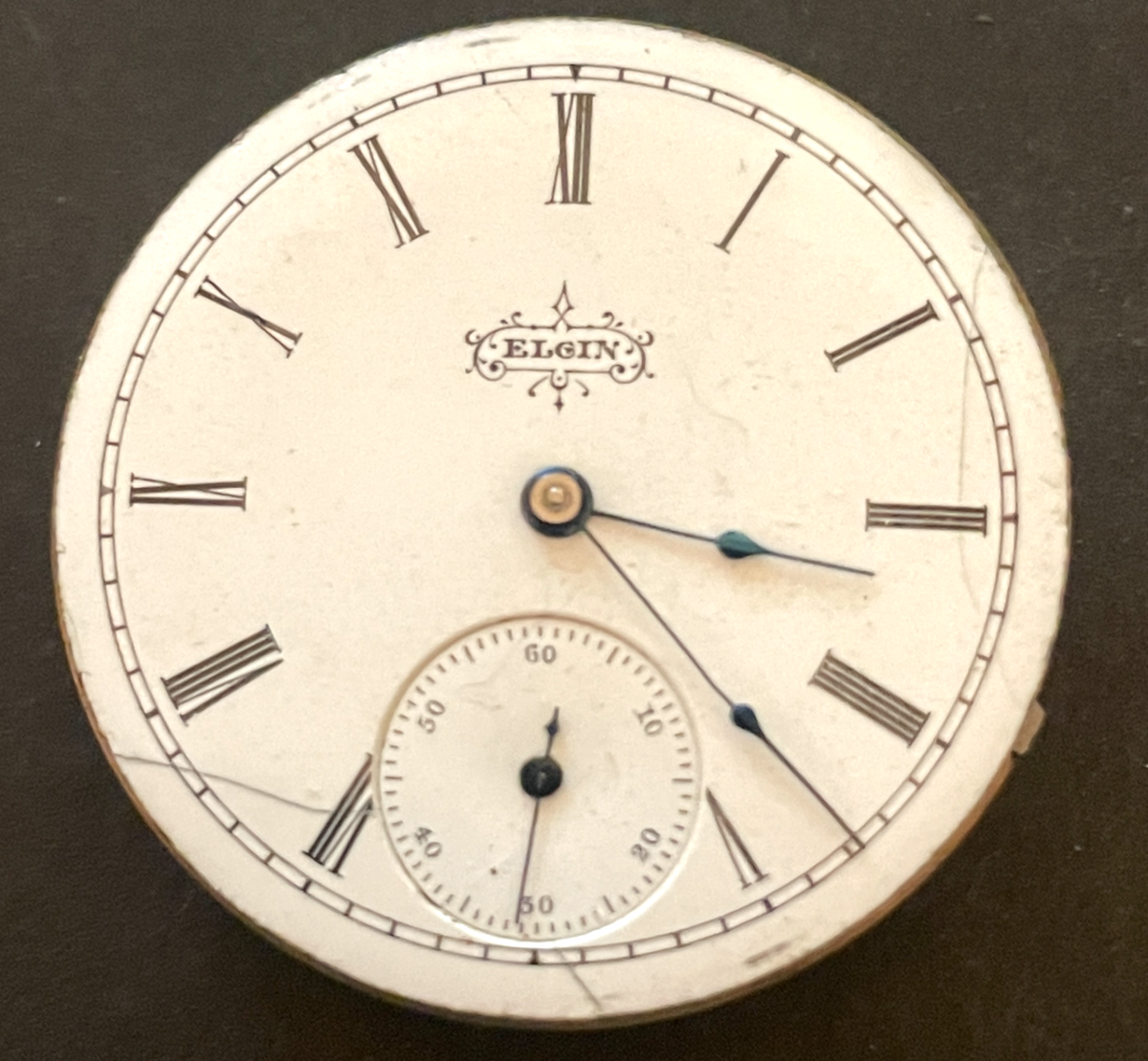 Antique 1895 Elgin Grade 117 Pocket Watch Movement Running Ticks