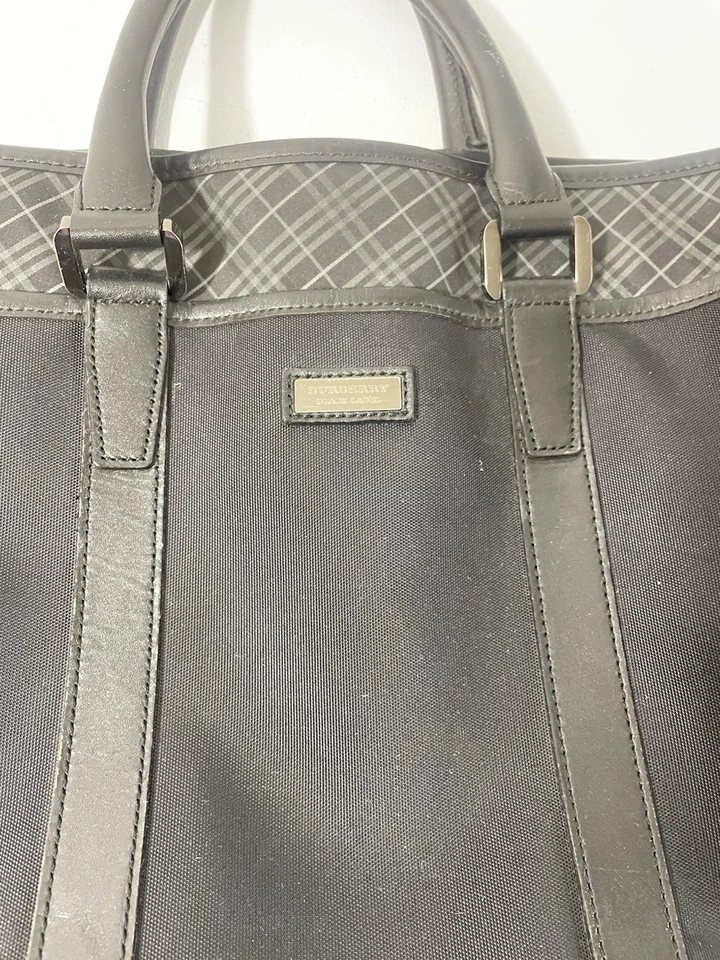 Burberry Black Label Briefcase & Leather Business Bag Hand Bag Used Men - Image 4 of 4