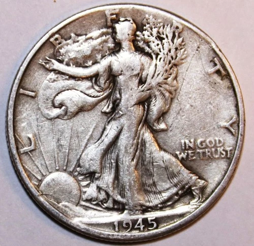 1945-D Walking Liberty Half Dollar - Extra Fine - #0771EC