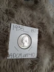 1935 Washington Silver Quarter Brilliant Uncirculated