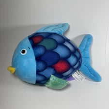 Kohls Cares Plush Rainbow Fish 12" 2021 NorthSouth Books Blue Stuffed Animal Toy