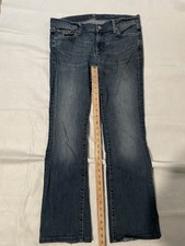 7 For All Mankind Jeans Womens 30 Boot Cut Low Rise Dark Wash