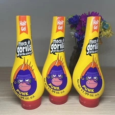 Moco de Gorila Gorilla Snot Hair Gel, Punk, Beast Hold, 3 PACK