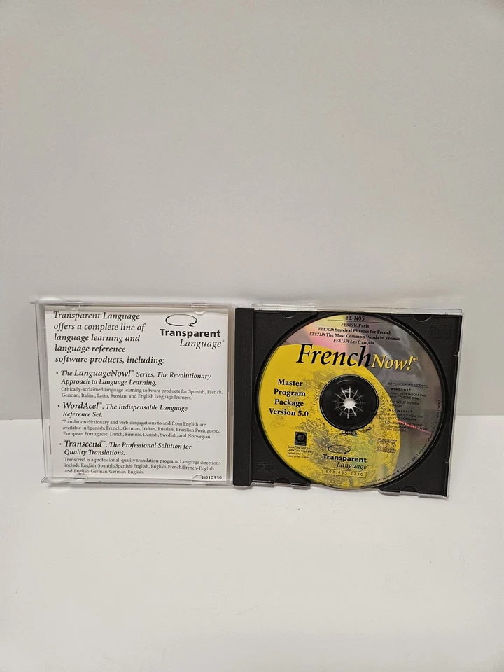 Transparent Language French Now CD-ROM Master Program Version 5.0 Untested - Image 2 of 3