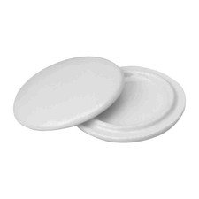 2 Pieces Reusable Mug Lids for Ceramic Mugs, 11 2 Count Pack of 1 , White