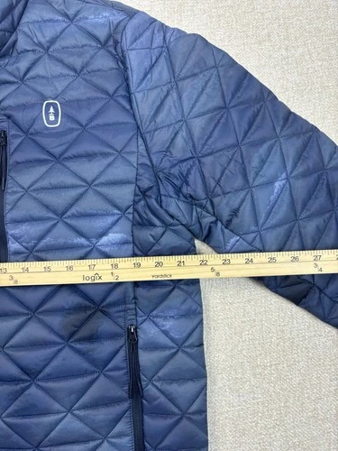 Bass Outdoor Mens Quilted Puffer Jacket Size Medium / M Navy Blue image 7