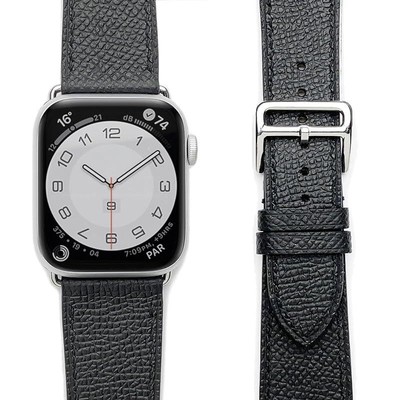 La Briller Apple Watch Armband Epsom Leder Schwarz 1,6 Zoll - 1,9 Zoll Neu