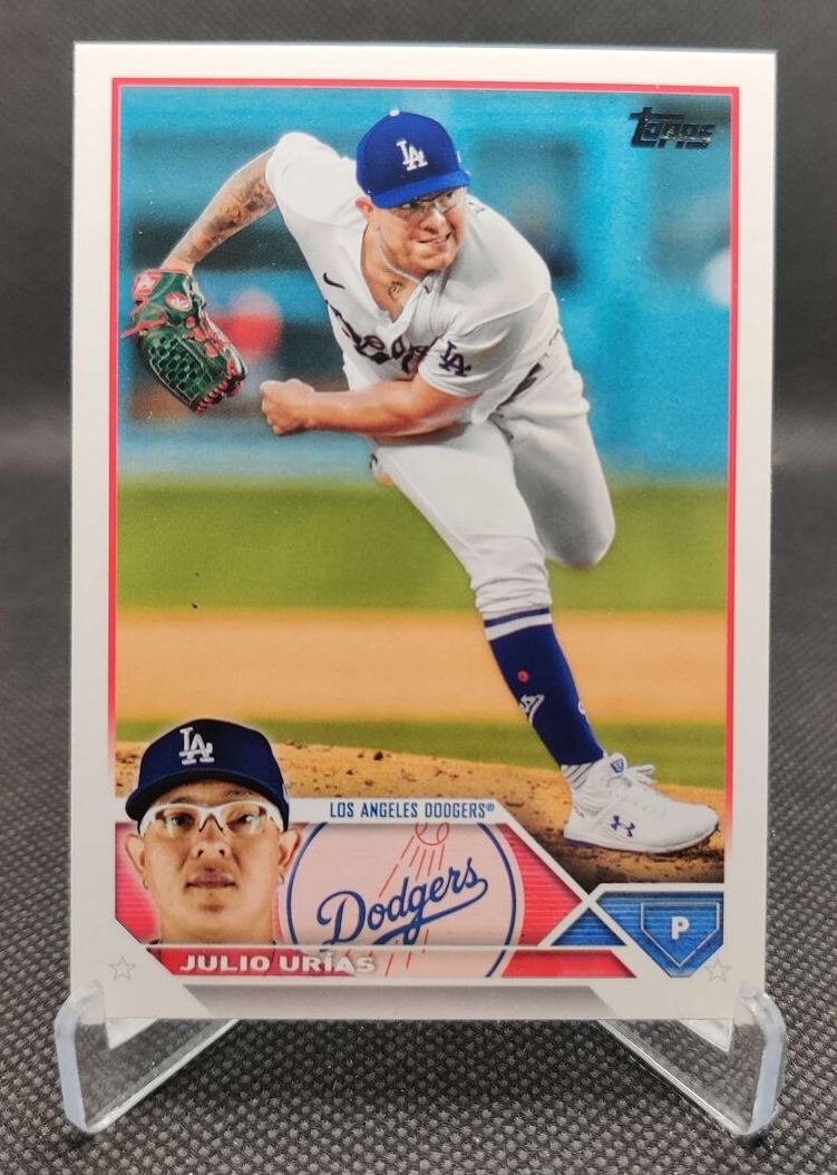 2023 Topps Series #280 Julio Urias Los Angeles Dodgers baseball card