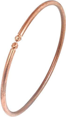 Pure Copper Anklet Kada/Tube Design Adjustable Ankle Leg Kada-1 Pair - Picture 2 of 5