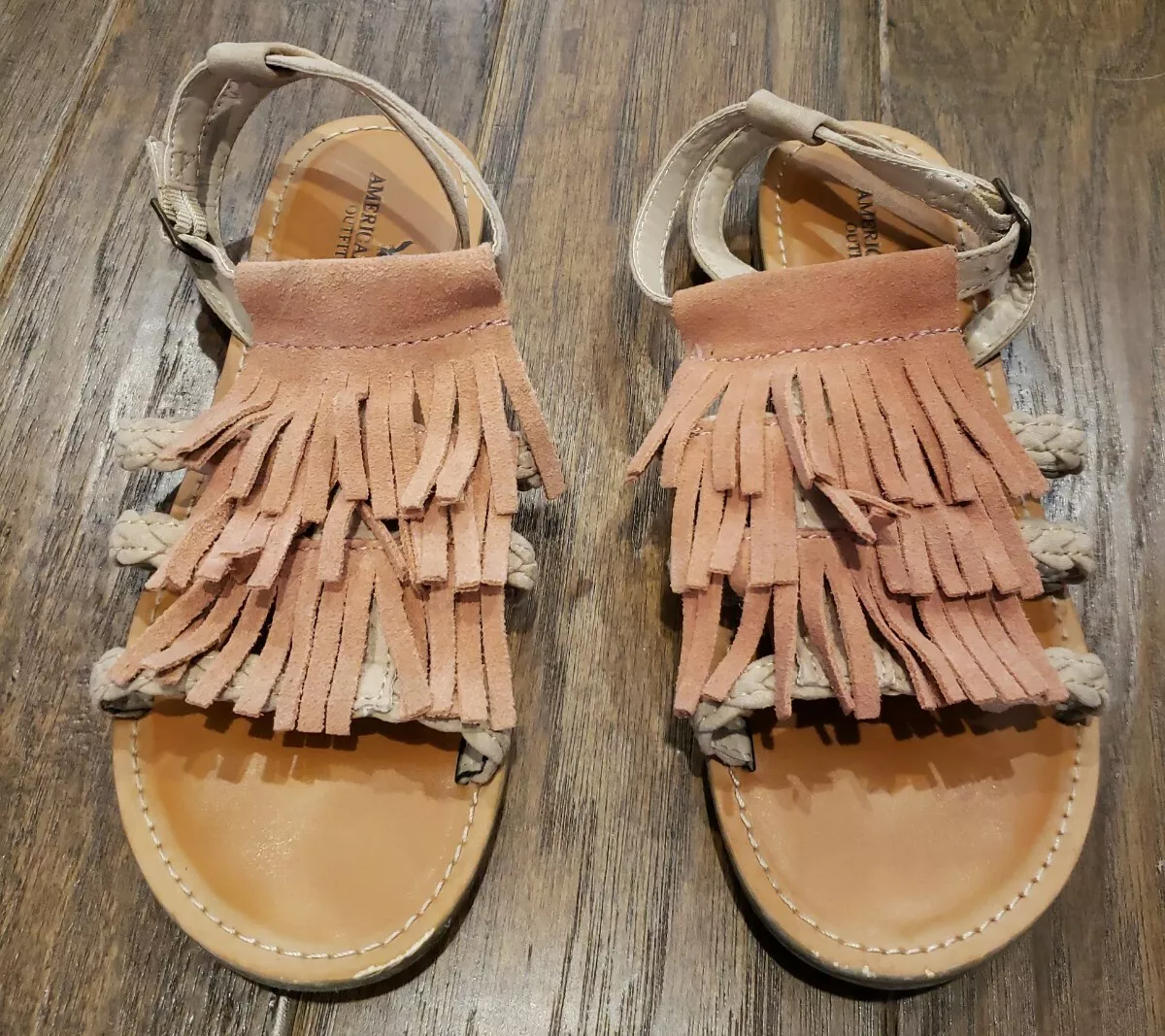 American eagle fringe sandals discount