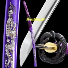 Dragon SAYA/Snake TSUBA/Spring Steel BLADE Sharp Katana Japanese Samurai Sword