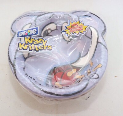 Dixie Krazy Kritters Paper Bowls New in Package 21 Count Kids Children Parties
