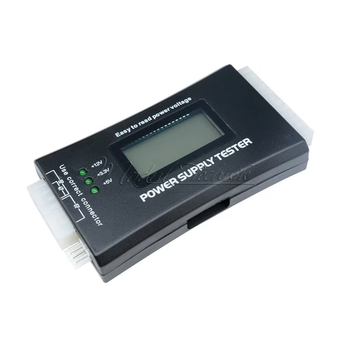 Digital LCD PC Computer 20/24 Pin SATA HDD Testers PC Power Supply Tester