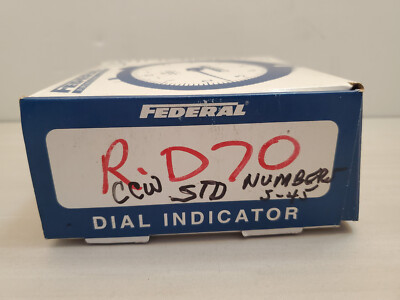 MAHR FEDERAL Dial Indicator Full Jeweled D70 .001 5-45 STD