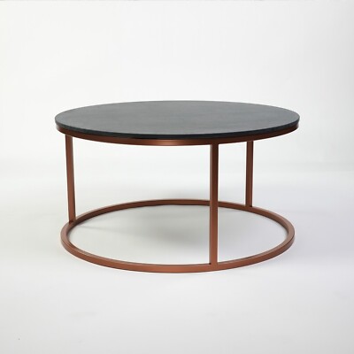 Couchtisch Franko Bali Pietra di Savoia Antracite C 80 cm