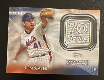 2021 Topps Series Tom Seaver 70th Anniversary Commemorative Patch  #70LP-TS