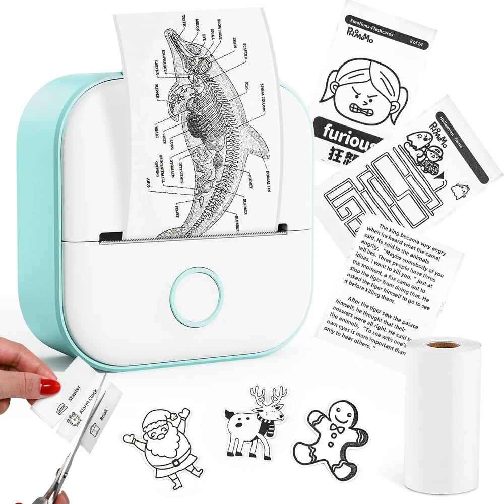 Phomemo T02 Mini Wireless Thermal Photo Printer Bluetooth Inkless Label Maker Phomemo T02 Mini Wireless Thermal Photo Printer Bluetooth Inkless Label Maker