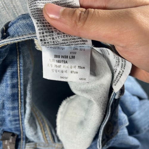 Levis Womens Jeans Light Blue Bold Curve Classic Rise Slim Leg Size 6x28 Cotton - Afbeelding 12 van 14