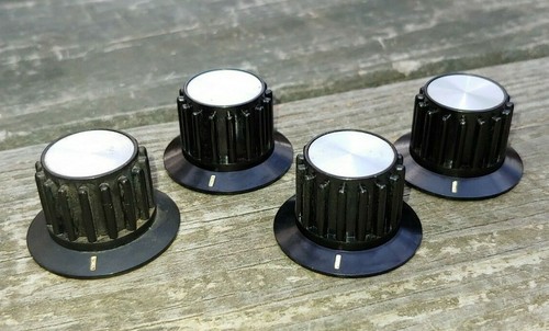 Set of 4 Original 1970's 3M Brand CONTROL KNOBS (2 Seating Screws per) Plastic