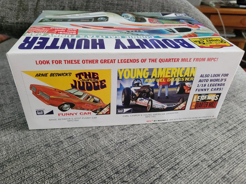 MPC CONNIE KALITTA'S FUNNY CAR "BOUNTY HUNTER" '72 MUSTANG #788 Unbuilt - Image 4 of 4