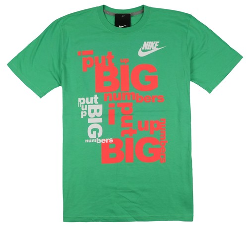 NIKE Big Numbers T-Shirt sz M Medium 