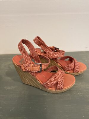 DV Dolce Vita Espadrille Wedge Sandals Women's sz Pink