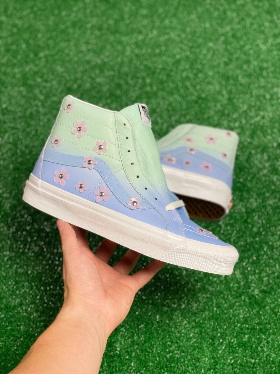 Vans sk8 2025 hi blue flower