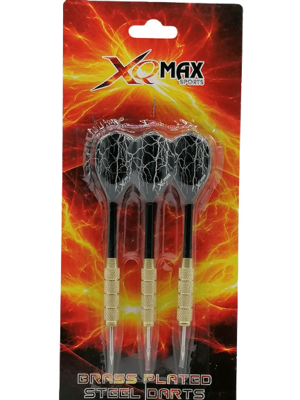 Dartpfeile Darts XQ MAX Sports – 3er Set Brass Plated Steel je 20g
