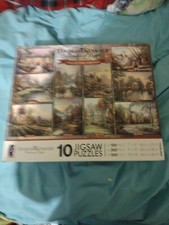 Thomas Kinkade 10 Jigsaw Puzzles Painter of Light Collector's Edition 2009 NIB