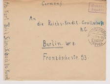 NACH 45, Geb&uuml;hr bezahlt / Barfreimachung, Schrecksbach &uuml;ber Treysa, 17.12.45