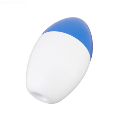 PS688 POOLSTYLE Blue and White 5'' x 9'' Large Pool Float- Rope Buoy Commercial