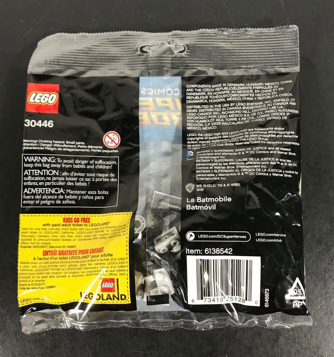 LEGO Batman THE BATMOBILE Mini Set 30446 FACTORY SEALED Polybag