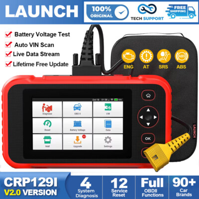 2026 LAUNCH CRP129i V2.0 OBD2 Scanner Car Diagnostic Tool Engine ABS SRS EBP SAS