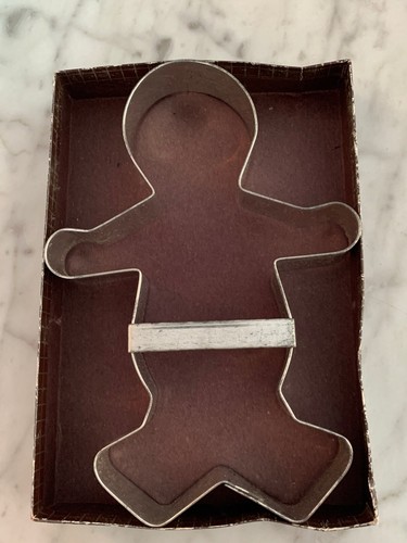Tagliabiscotti Fox Run grande pane zenzero ragazzo uomo scatola originale 7,5" - Foto 3 di 9