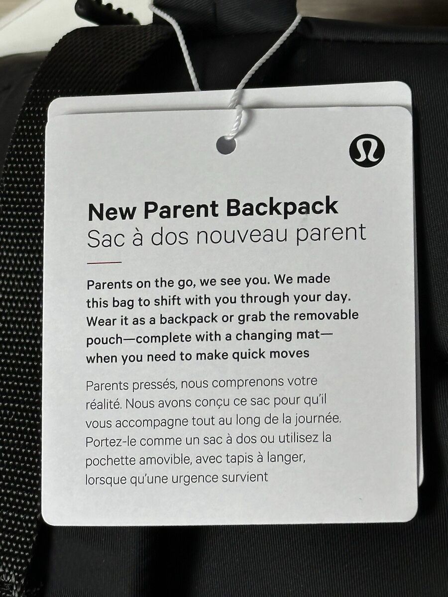 Lululemon New Parent Backpack with Crossbody Pouch 17L One Lululemon New Parent Backpack with Crossbody Pouch 17L One
