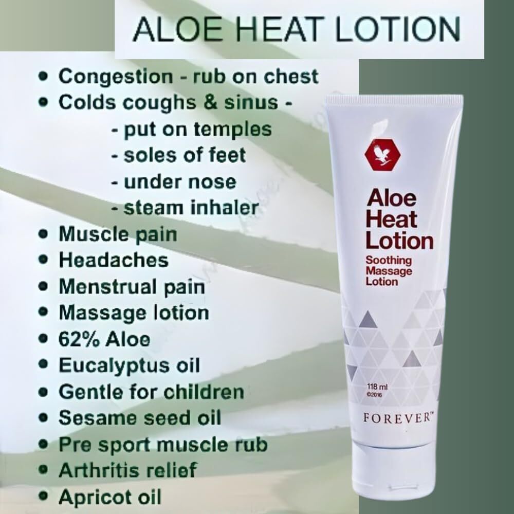 Forever Living Aloe Heat Lotion for Soothing Massage (118ml x 3) | eBay.de