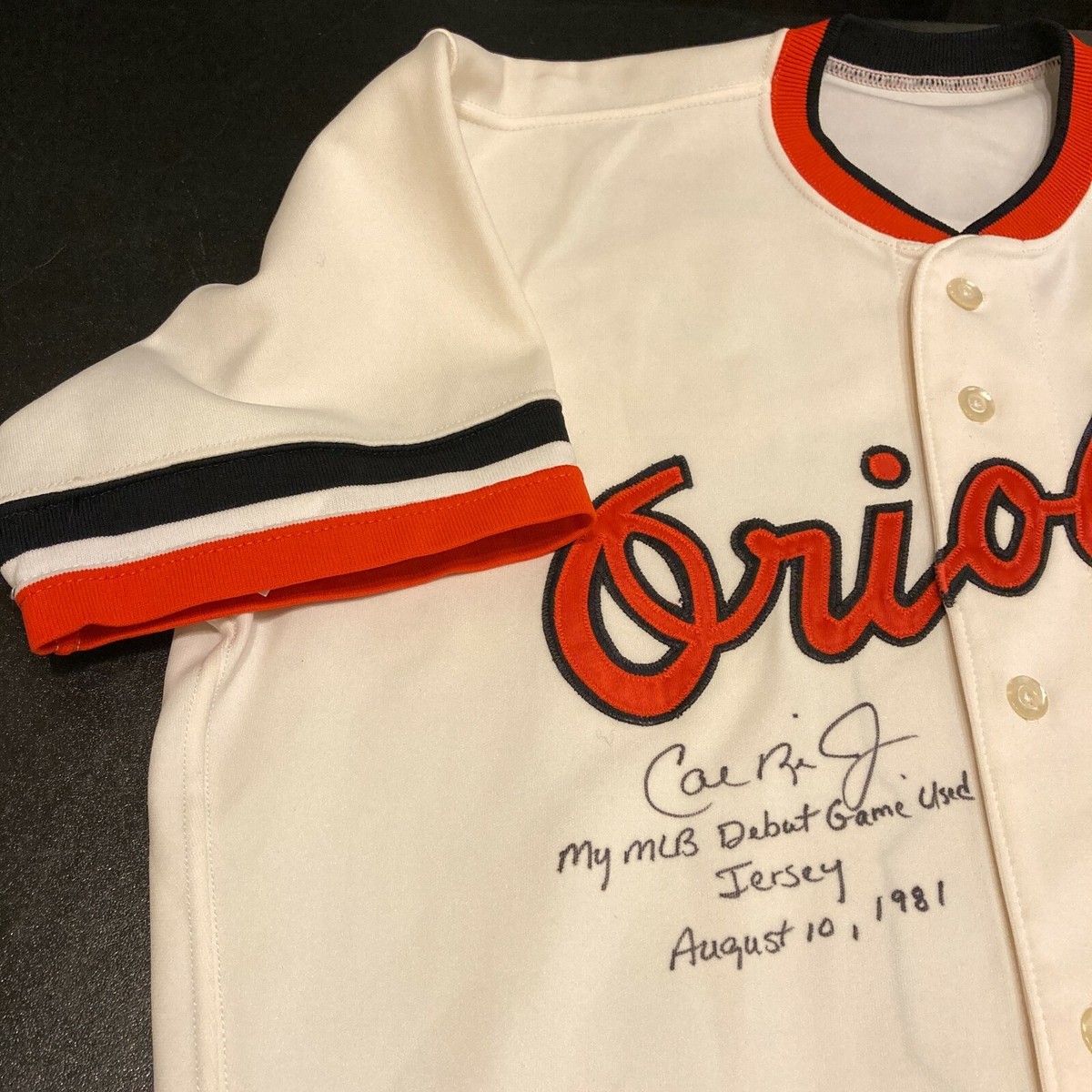 Cal Ripken Jr. 1981 Rookie MLB Debut Signed Game Used Jersey Cal Ripken Jr. 1981 Rookie MLB Debut Signed Game Used Jersey