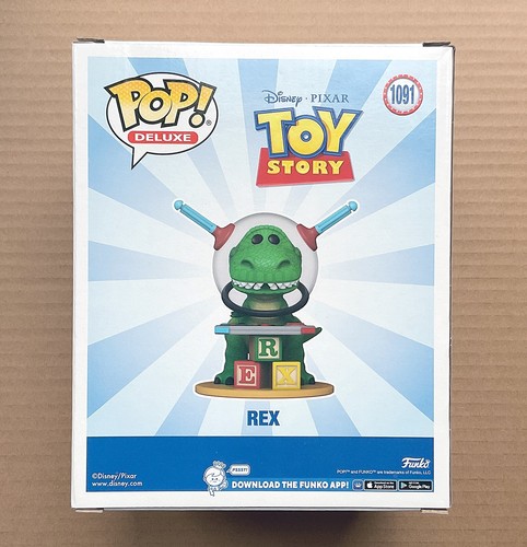 Funko Pop Disney Toy Story Rex With Controller 6" #1091 + Free Protector - Picture 3 of 6