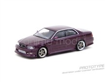 Tarmac Works 1:64 Scale VERTEX Chaser JZX100 Purple Metallic Car New
