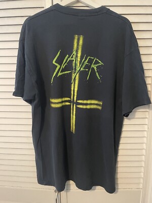 SLAYER 1994 オリジナル黒Tシャツ XL ヴィンテージ　メタル Amazon.co.jp: SLAYER 1994 オリジナル黒Tシャツ XL