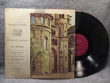 33 RPM LP Record W. A. Mozart Sinfonia Concertante In Eb Baroque Records BUS2824