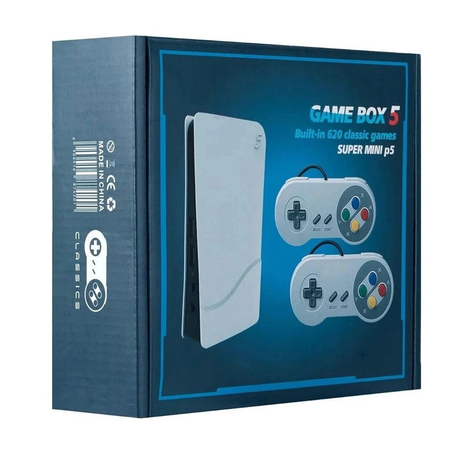 MARKENLOS Classic Mini Game Consoles Retro Family TV Game Console Built-in 620 TV Video