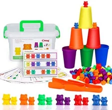 Counting Bears With Matching Sorting Cupsnumber Color Recognition Stem Education