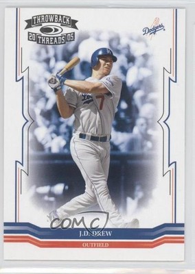 2005 Donruss Throwback Threads JD Drew #63 0o9