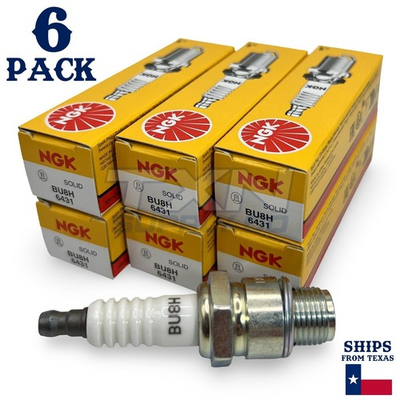 #ad 6 Spark Plugs NGK Standard Non Resistor OEM BU8H 6431 $40.77